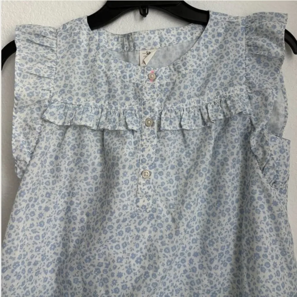Crewcuts Sleepwear Girls Blue Floral Cottage Ditsy Night Gown Size 10